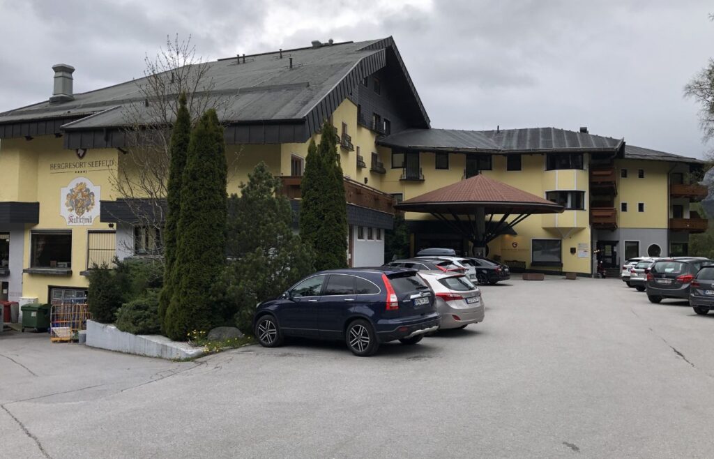 Die erste Etappe das Hotel in Seefeld